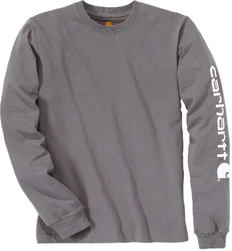 T-shirt Logo manches longues - Réf: CAREK231 - Carhartt - 100% coton jersey - Coupe large_0