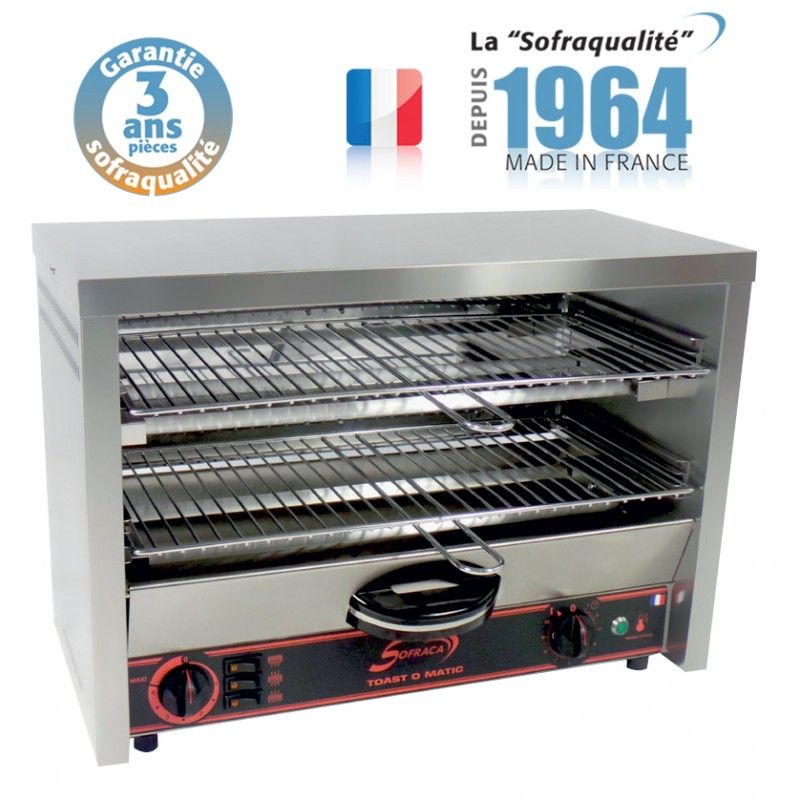 Toaster multifonction avec régulateur - grand club 2 étages - sofraca_0