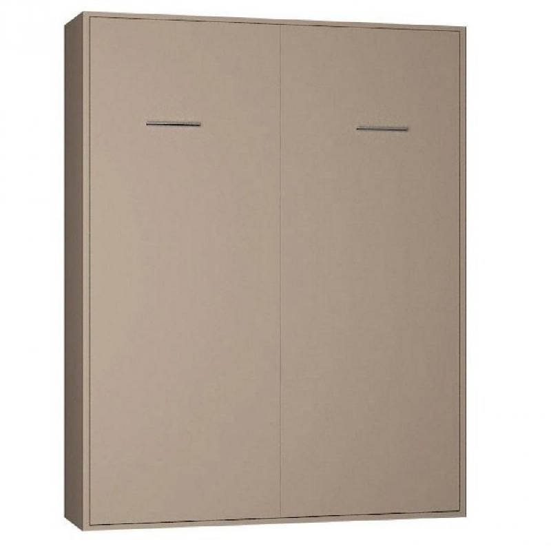 ARMOIRE LIT ESCAMOTABLE SMART-V2 TAUPE MAT 160*200 CM._0