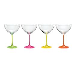 Aulica Lot De 4 Verres Cocktail Neon 340 Ml - transparent verre 606420_0