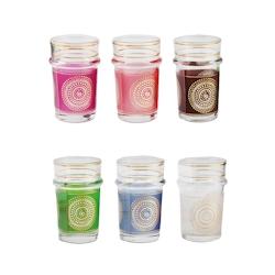 Aulica Tasses à thé dorées arabesques 6 couleurs - lot de 6 - doré 183601_0