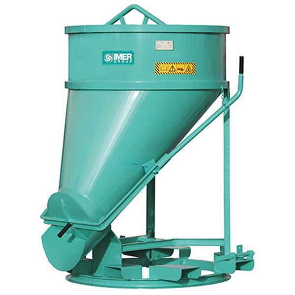 Benne conique 1000 litres à déversement latéral BF-99ST - IMER - 070213BF099ST_0