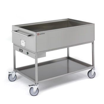 Chariot bain-marie - Sammic - inox AISI 304, chauffe avec résistance de 2.000 W et thermostat digital_0