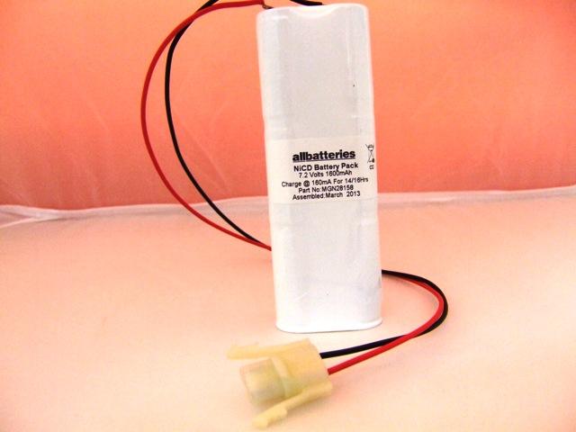 Emergency lighting battery - 7.2V 1.6Ah Conn - Marque NX_0