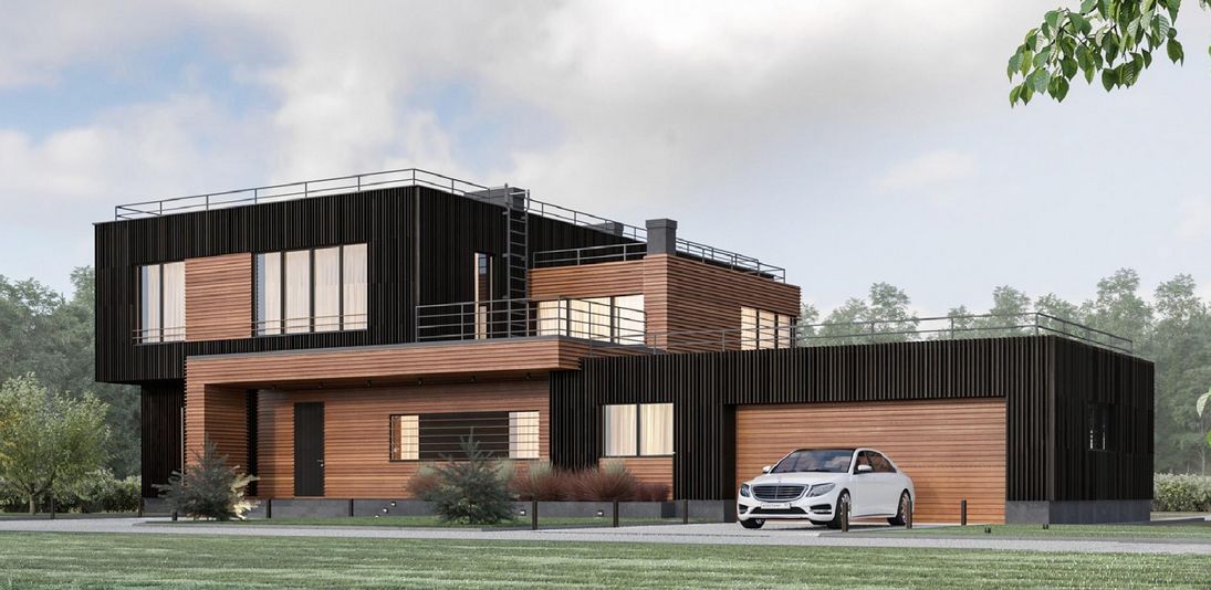 Grande maison préfabriquée en acier de 405 m2 - ISK405 - avec 8 chambres, 2 bureaux et 3 salles de bains_0