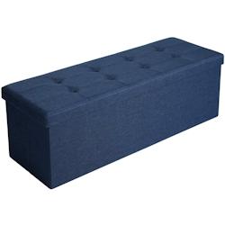 Helloshop26 - Banc de rangement coffre avec couvercle grand pouf pliable chambre entrée gain d'espace volume de 120 l charge max de 12_0000219 - 3000_0