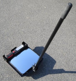 Miroir d'inspection UVTM - grand angle convexe avec éclairage LED rechargeable et manche pivotant_0