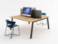 Pack bureau bench 2 personnes HERITAGE P70 + cloison en stock - Normatic_0