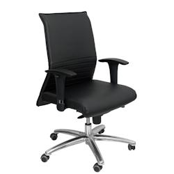 Piqueras y Crespo Fauteuil visiteur Albacete confidente et cuir couleur noir - noir multi-matériau 207SPIELNE_0