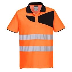Portwest - Polo manches courtes haute visibilité PW2 Orange / Noir Taille L - L 5036108356072_0