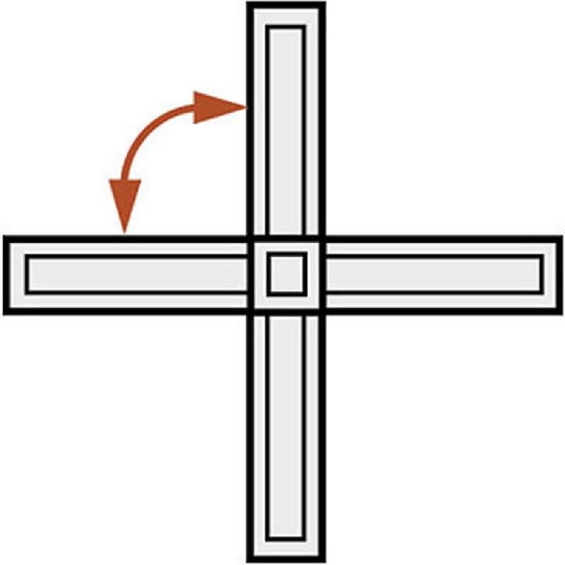 POTEAU DE LIAISON ANGLE À 90° POUR CLOISONS KOUSTIC