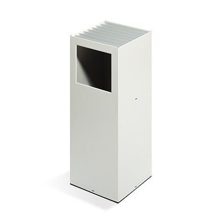 Riga Basic - cendrier-poubelle M114 - version économique en aluminium et acier peint à l'époxy_0