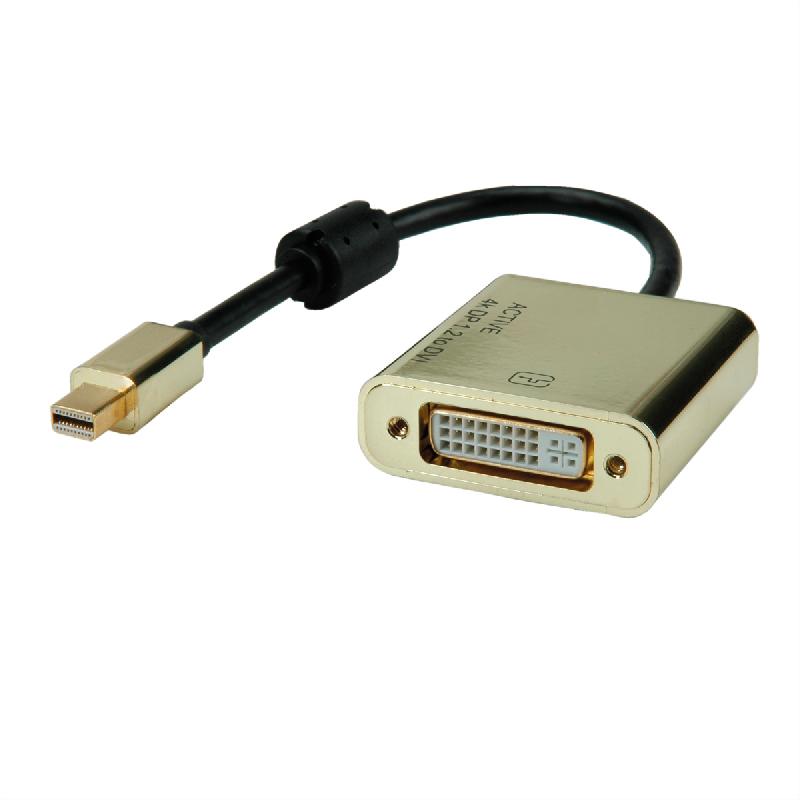 Roline gold 4k adaptateur mini displayport-dvi, minidp m - dvi f_0