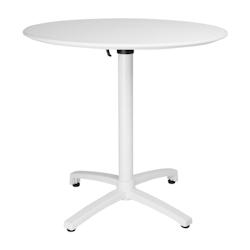 Table pliante en polypropylène Bolero 800mm blanche - GAFT620_0