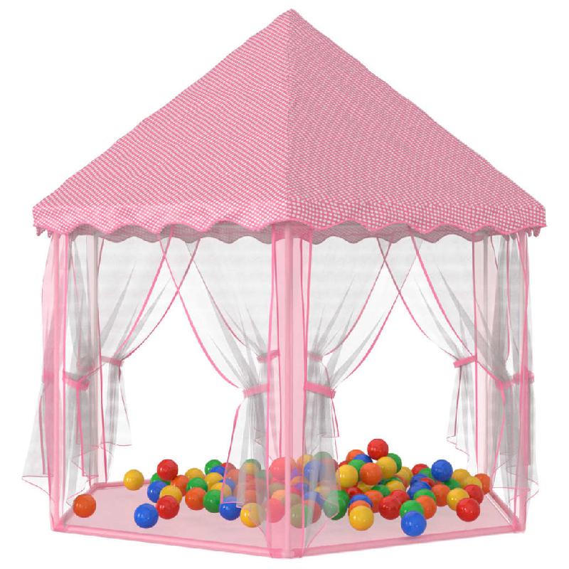 TENTE DE JEU PRINCESSE AVEC 250 BALLES 133 X 140 CM ROSE 02_0005136_0