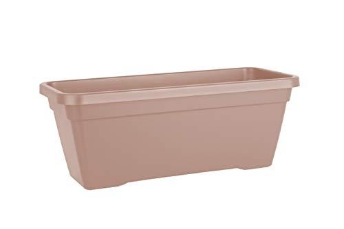 Jardinière traditionnelle ARTEVASI Venezia - grande capacité - taupe - soucoupe assortie_0