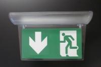 Accessoire d'éclairage sur la tranche - Kit picto compatible BAES et LSC, pré-monté avec étiquette translucide_0