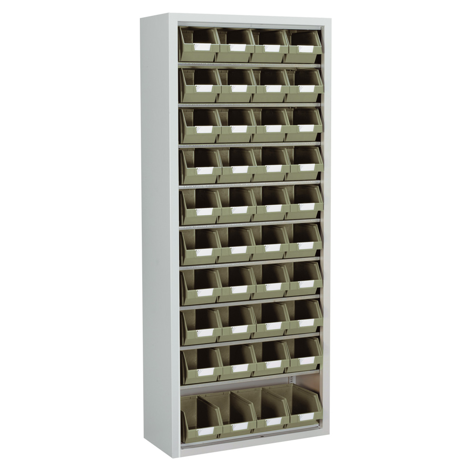 ARMOIRE SANS PORTE AVEC BACS MANUGREEN (40 BACS DE 3,5 L)