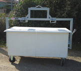 Bac à déchets à palonnier, à déclenchement vertical et système anti-balancement - 340 litres_0
