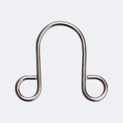 BOULET Paquet de 20 Suspendeurs Lyre en Nickel Mat - gris acier B30341_0