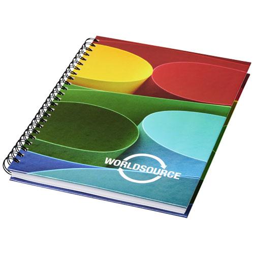 Carnet Wire-o A4 avec couverture rigide - 80 feuilles vierges - Disponible en 3 tailles - Marquage possible_0