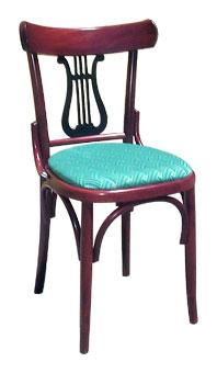Chaise de restaurant - Alida assise rembourrée - structure solide et dossier original_0