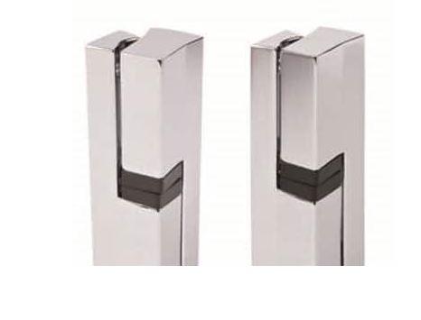 Charnières dégondables 306/308 pour porte froide - interchangeables gauche/droite - finition chromé brillant_0