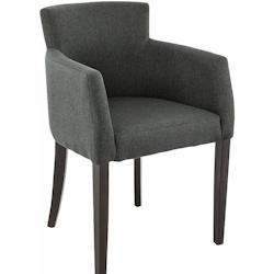 France Mobilier CHR Fauteuil Léa pour hôtel restaurant 55 x 55 x 84cm Anthracite - 3760326521128_0