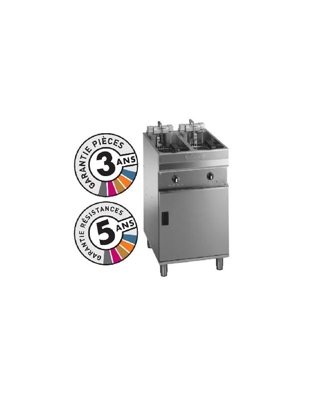 Friteuse électrique - 2x9-10 Litres, 40 à 52 kg/heure, 400V - Valentine EVO2525_0