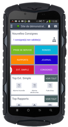 Guardtek mpost : main courant mobile android_0