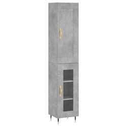 Helloshop26 - Buffet bahut commode armoire meuble de rangement organisateur cuisine salle de séjour salon haut 34,5 x 34 x 180 cm 02_0034328 - 300021_0