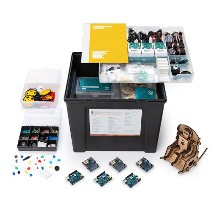 KIT ROBOT ARDUINO® PROGRAMME CTC 101, 6X PACKS STEAM, 26X PROJETS EXPÉRIENCES, PLATE-FORME EN LIGNE, SUPPORT PÉDAGOGIQUE GUIDÉ + WEBINAIRE INTÉGRATION COMMUN & FORMATION AUTONOME_0