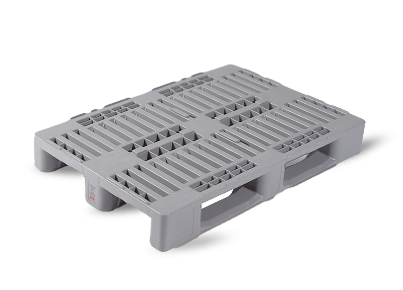 Palette plastique lourde H1 1200x800 ajourée en PEHD vierge pour charges moyennes et hygiène élevée_0