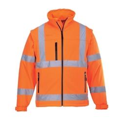 Portwest - Blouson de travail Softshell avec 3 couches HV Orange Taille L - L orange polyester 5036108161300_0