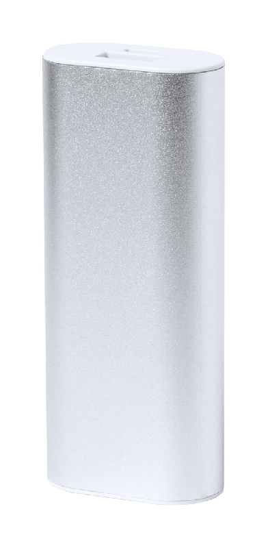 Power bank en aluminium - 2200 mAh avec port USB et câble de chargement inclus_0