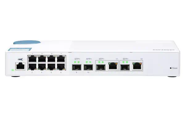 QNAP QSW-M408-2C commutateur réseau Géré L2 10G Ethernet (100/1000/10000) Blanc_0