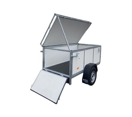 Remorque fourgon - 2,00 x 1,00 x 0,60m - 750 KG - VDM RBA2001007501BL_0