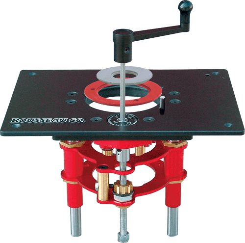 PLAQUE EMBASE DE FIXATION AVEC ASCENSEUR MICROMÉTRIQUE POUR TABLE