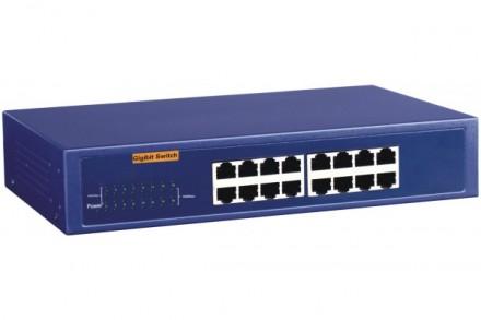 TENDA SWITCH GIGABIT - Boîtier métallique - 16 ports RJ45 auto détection 10/100/1000 Mbps_0