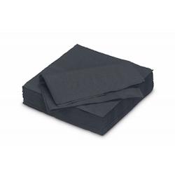 1001 Tables Serviette en ouate 25x25cm 2 plis Noire x1200 AVA - noir papier 20621_0