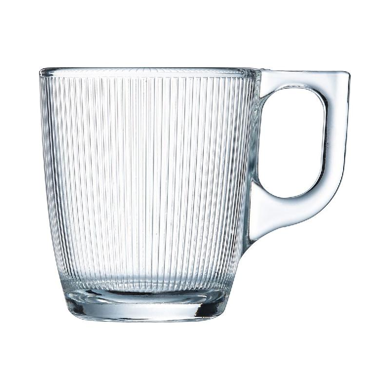 6 tasses 9 cl Stripy - Luminarc - transparent verre 10883314864509_0
