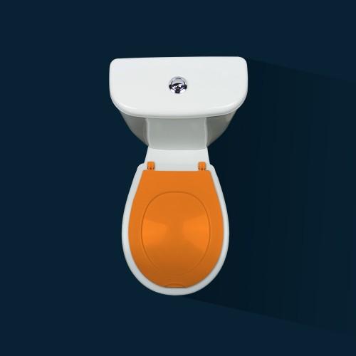 ABATTANT WC CLIPSABLE - 100% HYGIÉNIQUE - ORANGE PAPADO
