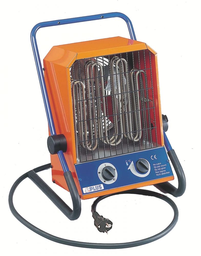 Aérotherme électrique 2,4/3,6 kW - 450 m³/h - 27° maxi - 230V mono - avec thermostat intégré_0