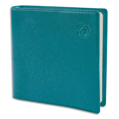 AGENDA DE BUREAU QUO VADIS EQUOLOGY EXECUTIF - 1 SEMAINE SUR 2 PAGES - 100% RECYCLE - 16 X 16 CM - BLEU LAGON