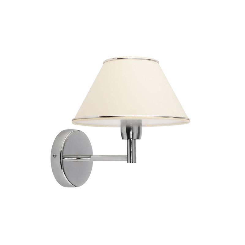 JUPITER APPLIQUE MURALE LONDON CHROMÉE/CRÈME, À 1 LAMPE