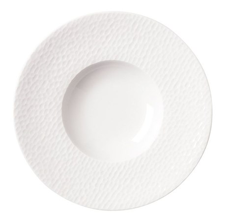 ASSIETTE CREUSE PORCELAINE AQUA 27.5 CM