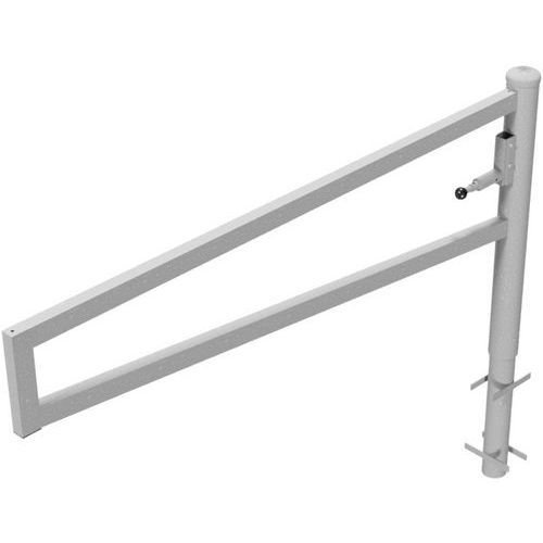 BARRIÈRE CARRÉ PIVOTANTE À BÉTONNER POUR CADENAS-2000MM - SCHAKE