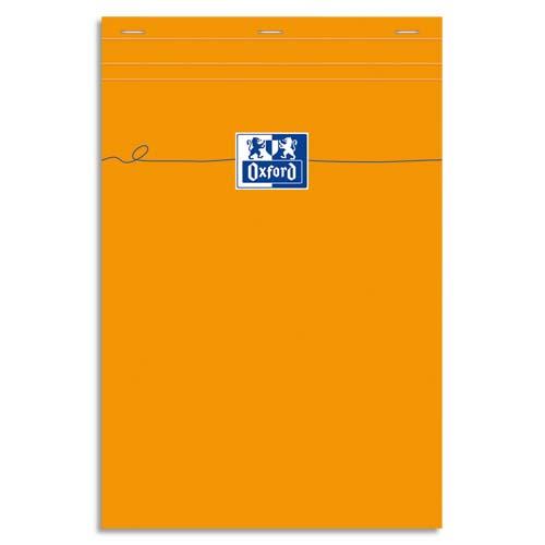 BLOC-NOTES, 210 X 315 MM, UNI, 80 FEUILLES, ORANGE - LOT DE 4