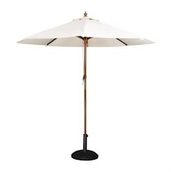 Bolero Parasol de Terrasse Professionnel Écru à Poulie Diamètre 2,5 m - multi-matériau CB513_0