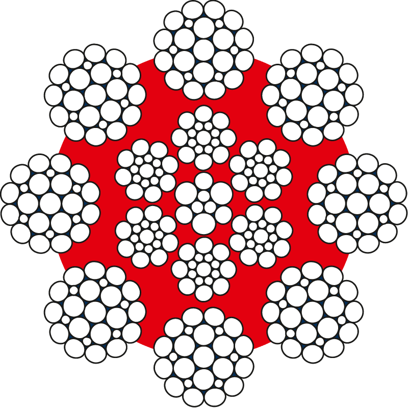 Câble constitué de 8 torons de surface conventionnels adapté pour un grand nombre d'application - STRATOPLAST_0